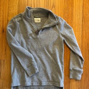 Crewcuts cotton half-zip sweater sz 4/5